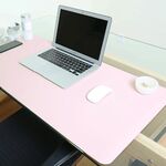 Tappetino per mouse multifunzione in pelle PU su due lati, tappetino per tastiera, tappetino da tavolo, tappetino da scrivania per computer, dimensioni: 120 x 60 cm