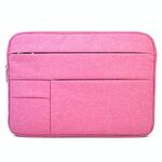 Universale multi tasche indossabili in tessuto Oxford morbido portatile piacevole borsa per laptop portatile, Per Macbook da 15,6 pollici e inferiori, Samsung, Lenovo, Sony, DELL Alienware, CHUWI, ASUS, HP (Magenta)