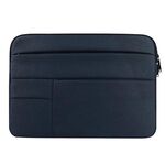 Universale multi tasche indossabili in tessuto Oxford morbido portatile piacevole borsa per laptop portatile, Per Macbook da 15,6 pollici e inferiori, Samsung, Lenovo, Sony, DELL Alienware, CHUWI, ASUS, HP (blu scuro)