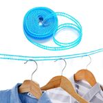 Corde stendibiancheria antivento da 10 pezzi per uso esterno per interni da viaggio in campeggio per asciugare il bucato, lunghezza: 5 m