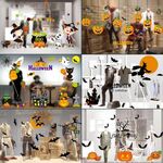 3 PC Decorazioni di Halloween Adesivi elettrostatici in vetro fai da te personalizzati in PVC, consegna in stile casuale