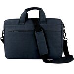 Borsa per laptop con cerniera a mano, sottile e leggera, resistente all'usura e traspirante con tracolla, Per Macbook da 15,6 pollici e inferiori, Samsung, Lenovo, Sony, DELL Alienware, CHUWI, ASUS, HP (blu navy)