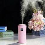 Strumento idratante umidificatore Small-3 2W con luce notturna a LED, capacità del serbatoio dell'acqua: 260 ml (rosa)