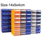 5 pezzi in plastica combinata addensata tipo cassetto armadio scatola componenti scatola materiale blocco scatola hardware, consegna colore casuale, dimensioni: 14 cm x 9 cm x 4 cm