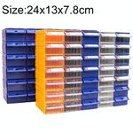 Parti in plastica combinate addensate Tipo di cassetto dell'armadio Scatola dei componenti Scatola del materiale dei blocchi Scatola dell'hardware, consegna a colori casuali, dimensioni: 24 cm x 13 cm x 7,8 cm