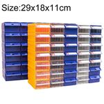 Parti in plastica combinate addensate Tipo di cassetto dell'armadio Scatola dei componenti Scatola del materiale dei blocchi Scatola dell'hardware, consegna a colori casuali, dimensioni: 29 cm x 18 cm x 11 cm