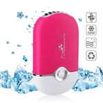 Condizionatore d'aria portatile mini USB di ricarica refrigerante piccolo ventilatore (magenta)