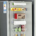 Portaoggetti per frigorifero multistrato Scaffale laterale Supporto per pareti laterali Organizzatore da cucina multifunzione per uso domestico, dimensioni: 25 x 9,5 x 62 cm