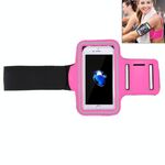 Custodia da braccio sportiva per iPhone 8 Plus e 7 Plus con tasca portachiavi (magenta)