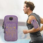 Custodia da braccio sportiva multifunzionale universale da 6,2 pollici o sotto il telefono con cerniera doppia con foro per auricolari, Per iPhone, Samsung, Sony, Oneplus, Xiaomi, Huawei, Meizu, Lenovo, ASUS, Cubot, Ulefone, Letv, DOOGEE, Vkworld e altri