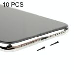 10 viti per porta di ricarica PC per iPhone X (nero)