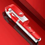 XT-09 Multi-funzione Live Broadcast Mobile Bluetooth Autoscatto Asta Treppiede (Rosso)