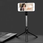 XT10 Multi-funzione Mobile Live Broadcast Bluetooth Autoscatto Cavalletto Treppiede (Nero)