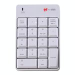 MC Saite SK-51AG Tastiera wireless numerica USB 2 in 1 2.4G e mini calcolatrice per PC desktop laptop (bianco)