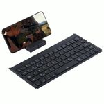 Tastiera Bluetooth V3.0 pieghevole ultrasottile GK808, supporto integrato, supporto sistema Android / iOS / Windows (nero)