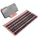 GK808 Tastiera Bluetooth V3.0 pieghevole ultrasottile, supporto integrato, supporto sistema Android / iOS / Windows (oro rosa)