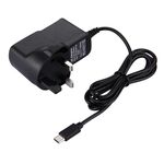 Caricatore per porta USB-C / Type-C 5V 2A per Macbook, Google, LG, Huawei, Nokia, Microsoft, Xiaomi, OnePlus, Letv, Meizu, altri smartphone o tablet, spina UK