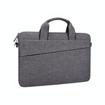 ST03S 15.6 pollici Doppia tasche laterali indossabili Oxford Panno morbido maniglia portatile tablet tablet bag (grigio spazio profondo)
