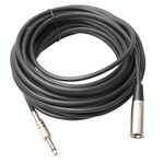 Cavo audio per microfono con schermatura mono da 10 m XLR a 3 pin maschio a 6,35 mm (1/4 di pollice)