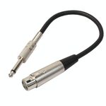 Cavo audio per microfono stereo TRS da 30 cm XLR a 3 pin femmina a 6,35 mm (1/4 di pollice)
