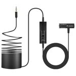 Yanmai R933S Microfono professionale a condensatore per trasmissioni omnidirezionale a clip da 3,5 mm con spina lavalier, Per trasmissioni in diretta, spettacoli, KTV, ecc