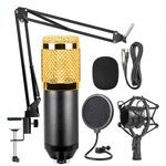 BM-800 Network K-Song Set microfoni in metallo di fascia alta dedicati con montaggio antiurto (nero)