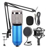 BM-800 Network K-Song Set microfoni in metallo di fascia alta dedicati con montaggio antiurto (blu)