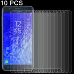 Pellicola in vetro temperato 10PCS 9H 2.5D per Galaxy J7 (2018)