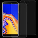 2 PCS 0.26mm 9H Durezza superficiale Pellicola in vetro temperato con bordo curvo 2.5D per Galaxy J4 + / J6 +