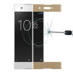 Per Sony Xperia XA1 0,33 mm 9H Durezza superficiale Protezione schermo in vetro temperato a schermo intero curvo 3D (oro)