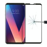 Per LG V30 0.26mm 9H Durezza superficiale Proteggi schermo in vetro temperato a schermo intero curvo 3D (nero)