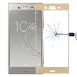 Per Sony Xperia XZ1 0.26mm 9H Durezza superficiale 3D Protezione schermo in vetro temperato a schermo intero (Oro)