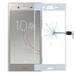 Per Sony Xperia XZ1 0.26mm 9H Durezza superficiale 3D Protezione per schermo in vetro temperato a schermo intero (bianco)