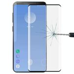 Pellicola in vetro temperato 3D a schermo intero da 0,3 mm 9H per Galaxy S10 +, è supportato lo sblocco dell'impronta digitale dello schermo