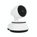 YT001 Obiettivo da 3,6 mm Telecamera IP a cupola a infrarossi wireless WiFi da 1,0 Megapixel, supporto rilevamento movimento, allarme e-mail e scheda TF, distanza IR: 10 m