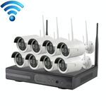 K9608W-PE2013W 8CH HD 960P 1.3 Mega Pixel 2.4GHz WiFi IP Bullet Camera + Kit NVR