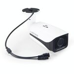 651eH2 / IP POE Zoom (Power Over Ethernet) 1080P H.265 HD Zoom ottico 4 x e obiettivo AF 2.8-12mm Telecamera di sorveglianza interna resistente alle intemperie IP66, supporto per visione notturna IR (bianco)