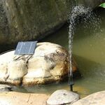 Pompa per fontana ad energia solare quadrata