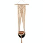 A3 Tipo Macrame Vasi da fiori appesi Decorazione per interni Supporto per piante da esterno per fioriera intrecciata per esterni