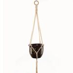 P009 Tipo Macrame Vasi da fiori appesi Decorazione per interni Supporto per piante da esterno per fioriera intrecciata per esterni
