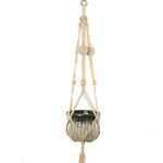 S001 Tipo Macrame Vasi da fiori appesi Decorazione per interni Supporto per piante da fioriera per fioriera da appendere per esterni