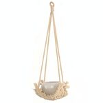 W Type Macrame Hanging Vasi da fiori Decorazione Indoor Outdoor Corda intrecciata Hanging Planter Plant Holder