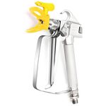 Pistola a spruzzo airless ad alta pressione e portaugello e set di ugelli, accessori per spruzzatore a spruzzo di vernice (giallo)