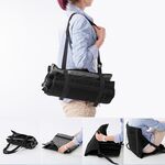 Cuscino del sedile pieghevole per esterni con schienale, dimensioni: 78 * 40 * 2 cm (nero)