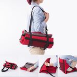Cuscino del sedile pieghevole per esterni con schienale, dimensioni: 78 * 40 * 2 cm (rosso)