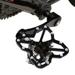 Adattatore universale per pedaliera universale per bici da strada singola per scarpe MTB da bici, misura: grande (nero)