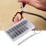 1000 PCS Guarda Occhiali da sole Occhiali Viti Kit di riparazione dado con un cacciavite