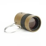 Mini telescopio in miniatura tascabile 2,5x17,5 mm con fibbia a dito (oro)