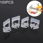 100 PCS 2.0mm Sistema di livellamento per piastrelle Kit di clip per pareti Piastrelle per pavimenti Distanziatore per piastrellatura Strumento per localizzatore di pavimentazioni OG6480