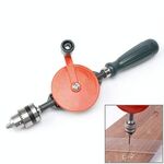 Potente trapano manuale in acciaio Colata di precisione Trapano per la lavorazione del legno fai-da-te Trapano manuale universale Strumenti per l'insegnamento